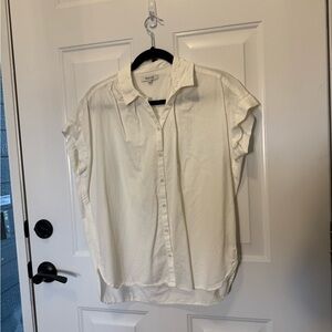 Madewell White Button-Up Shirt